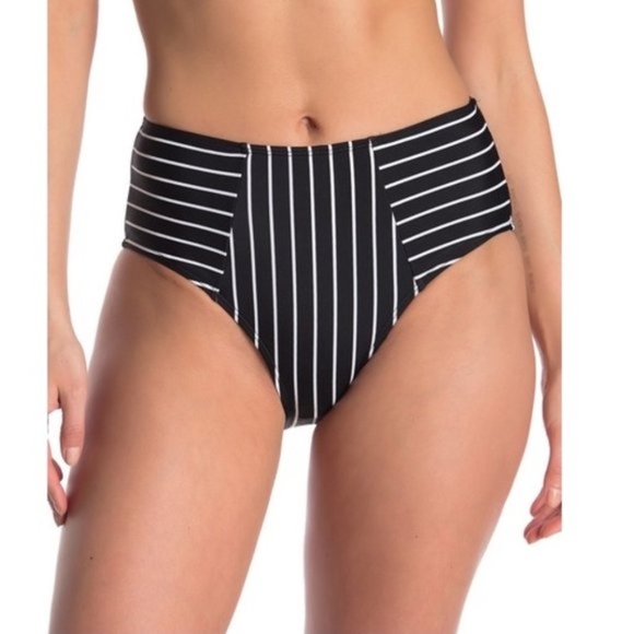Rachel Rachel Roy Striped High Waist Construction Bottoms - Picture 1 of 5